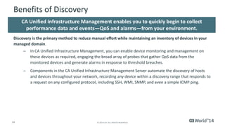 Pre-Con Education: What Is CA Unified Infrastructure Management and ...