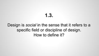 What is called ‘Social Design’? | PDF