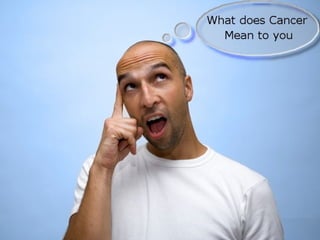 What does the word cancer mean to you? 