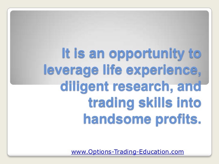 Commodities options trading