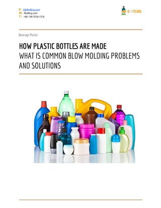 What is-common-blow-molding-problems-and-solutions