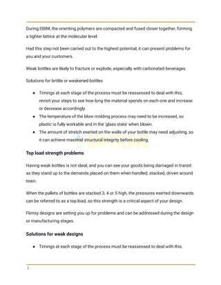 What is-common-blow-molding-problems-and-solutions