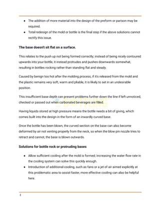 What is-common-blow-molding-problems-and-solutions