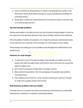 What is-common-blow-molding-problems-and-solutions