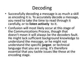 Communication is the sending and receivi | PPT