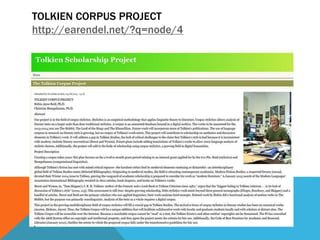 TOLKIEN CORPUS PROJECT
http://earendel.net/?q=node/4
 