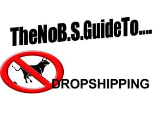 The  No  B.S.  Guide To.... DROPSHIPPING 