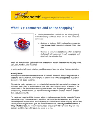 What is-e-commerce-and-online-shopping