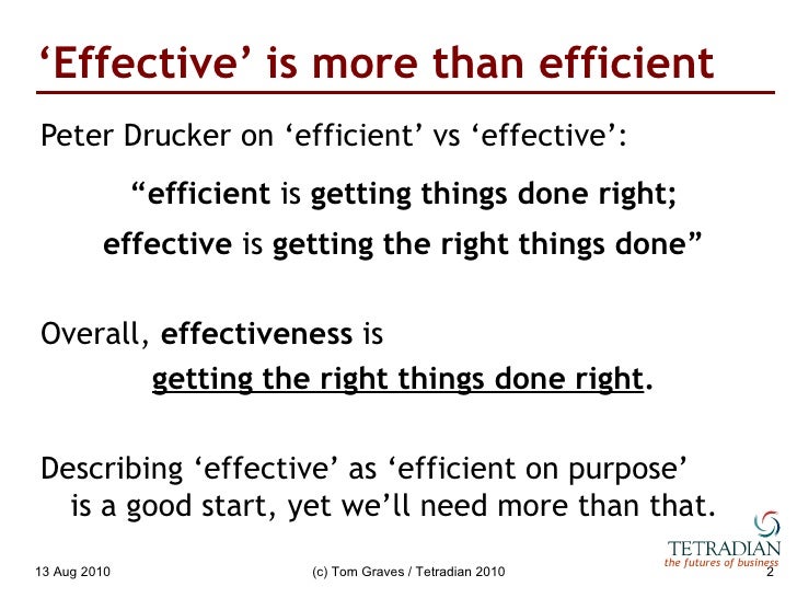 What is effectiveness 