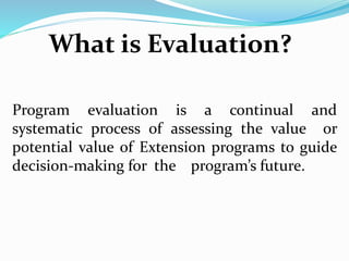 What is evaluation hotsell
