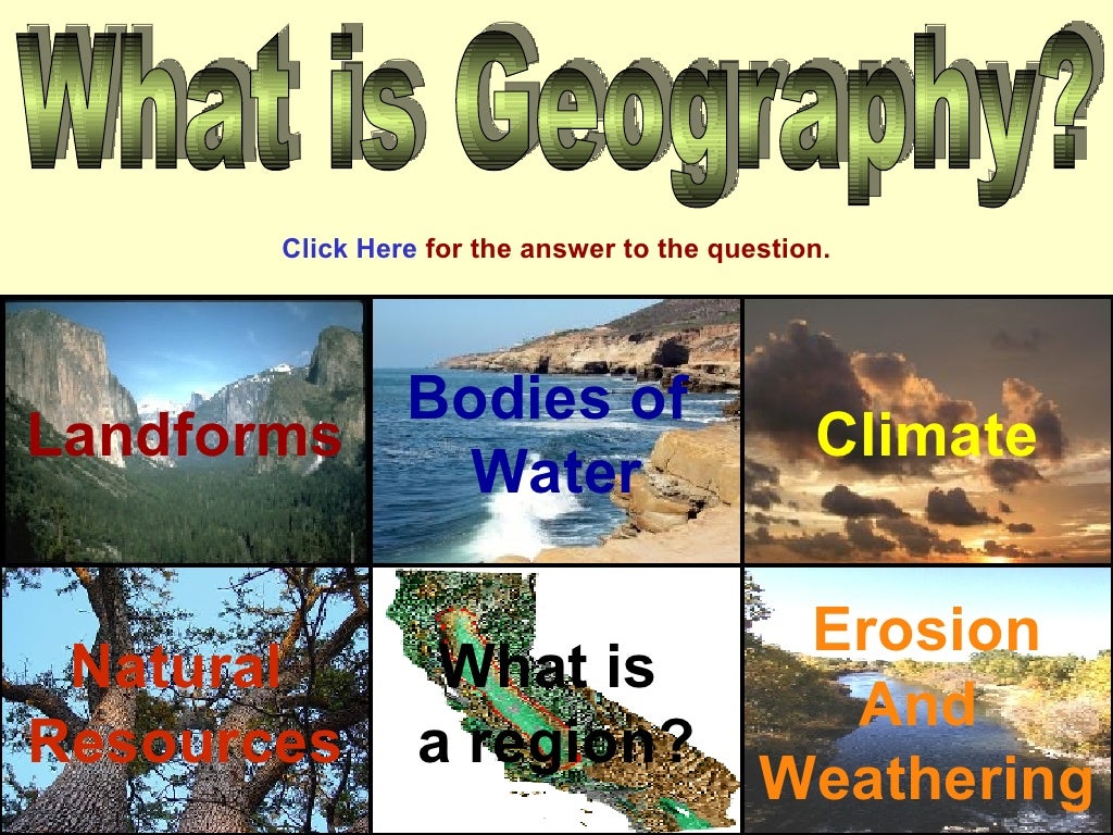 What Is Geography what-is-geography