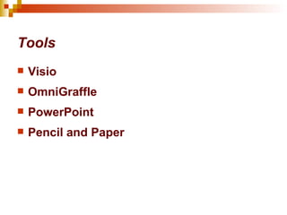 Tools Visio OmniGraffle PowerPoint Pencil and Paper 