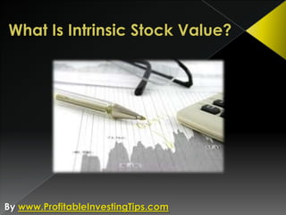 What is Intrinsic Stock Value | PPTX