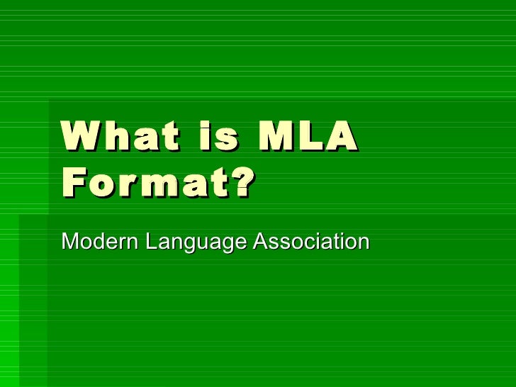 what is mla format for the humanities what is mla