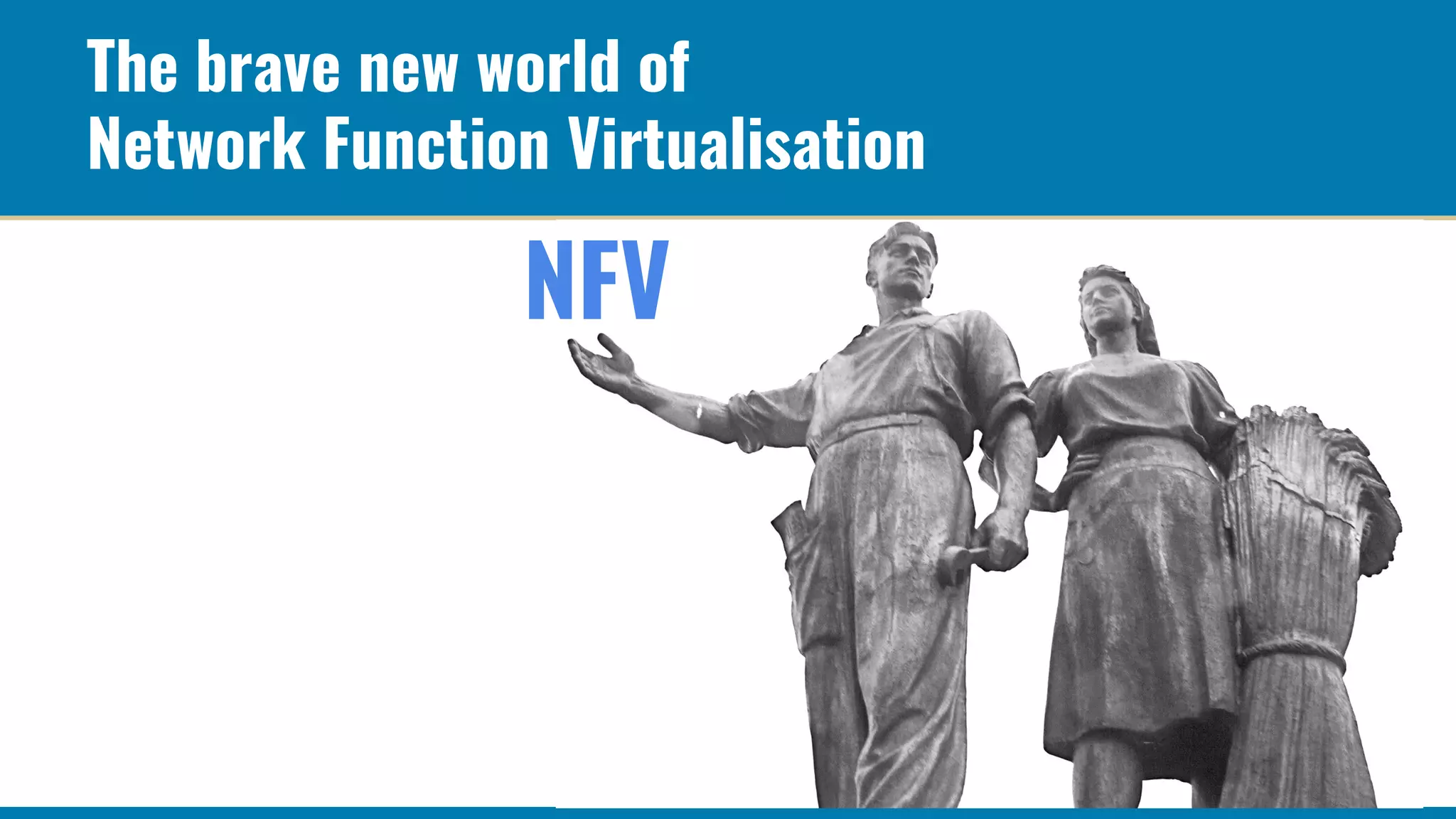 The brave new world of
Network Function Virtualisation
NFV
 