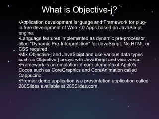 What is Objective-j | PPT