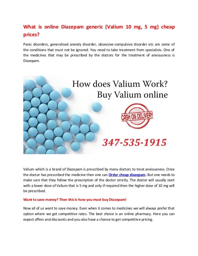 Generic Valium Cost