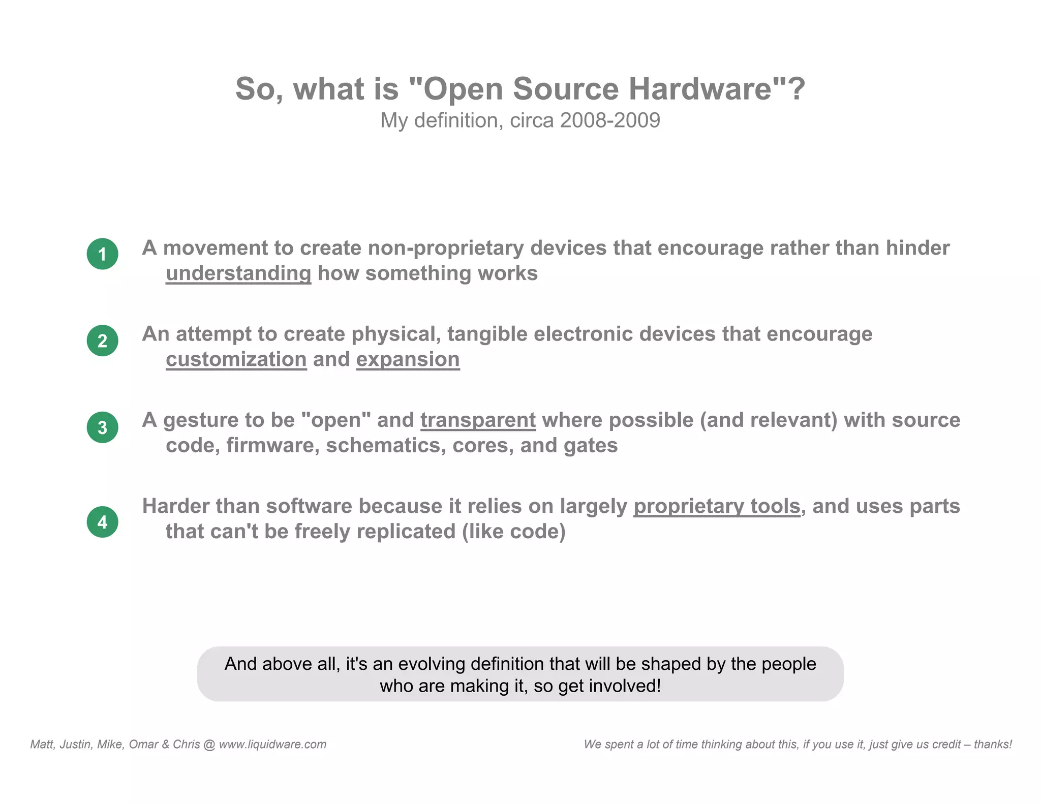 What Is Open Source Hardware?