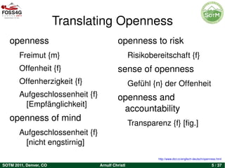 Open Data Future development  Open Linked Data 