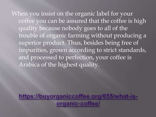 Gourmet Organic Coffee
 