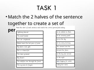 Understanding and Using Personification in Creative Writing | PPT
