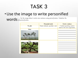 Understanding and Using Personification in Creative Writing | PPT