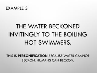 Understanding and Using Personification in Creative Writing | PPT