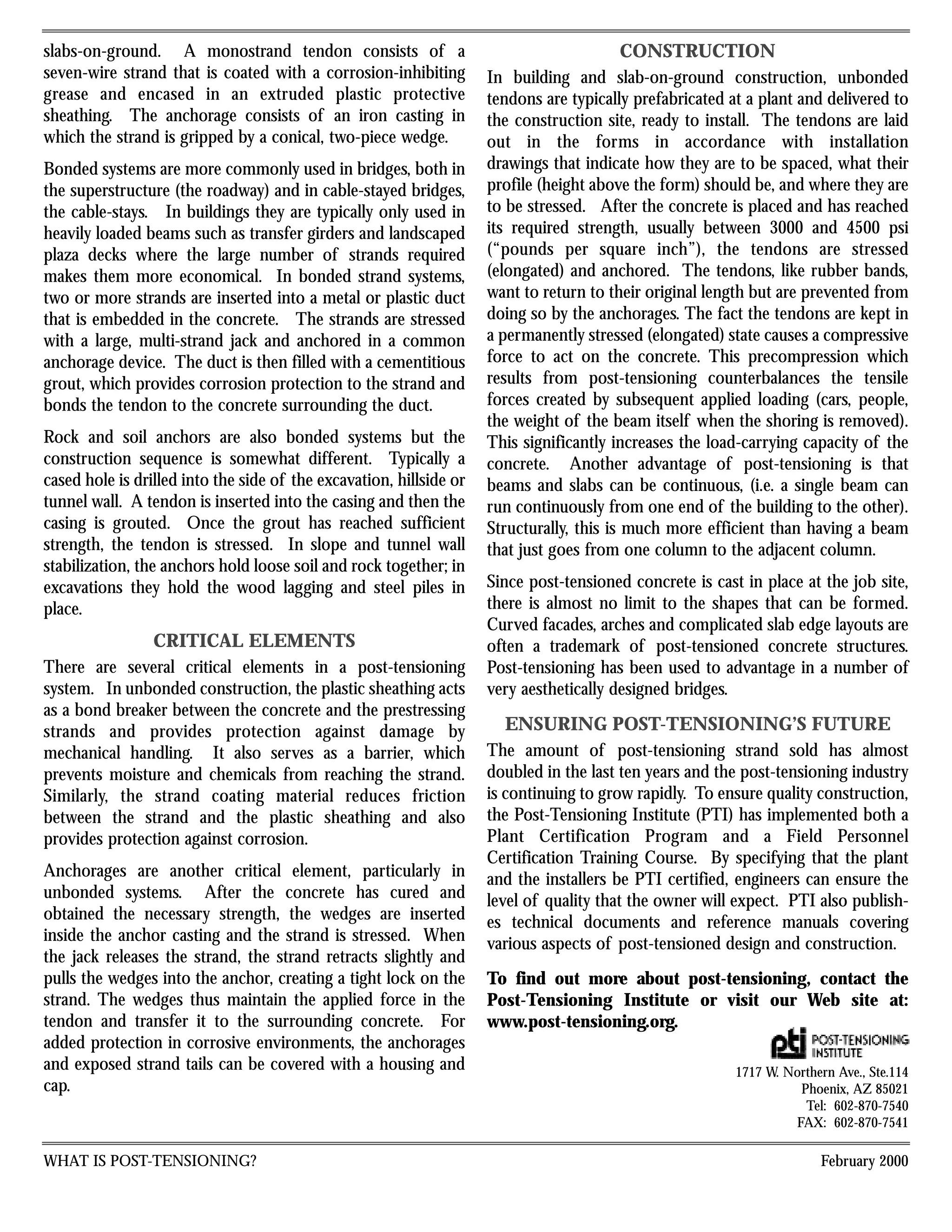 What Is Post Tensioning | PDF