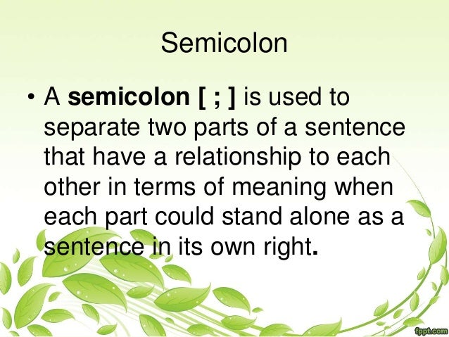 Punctuations