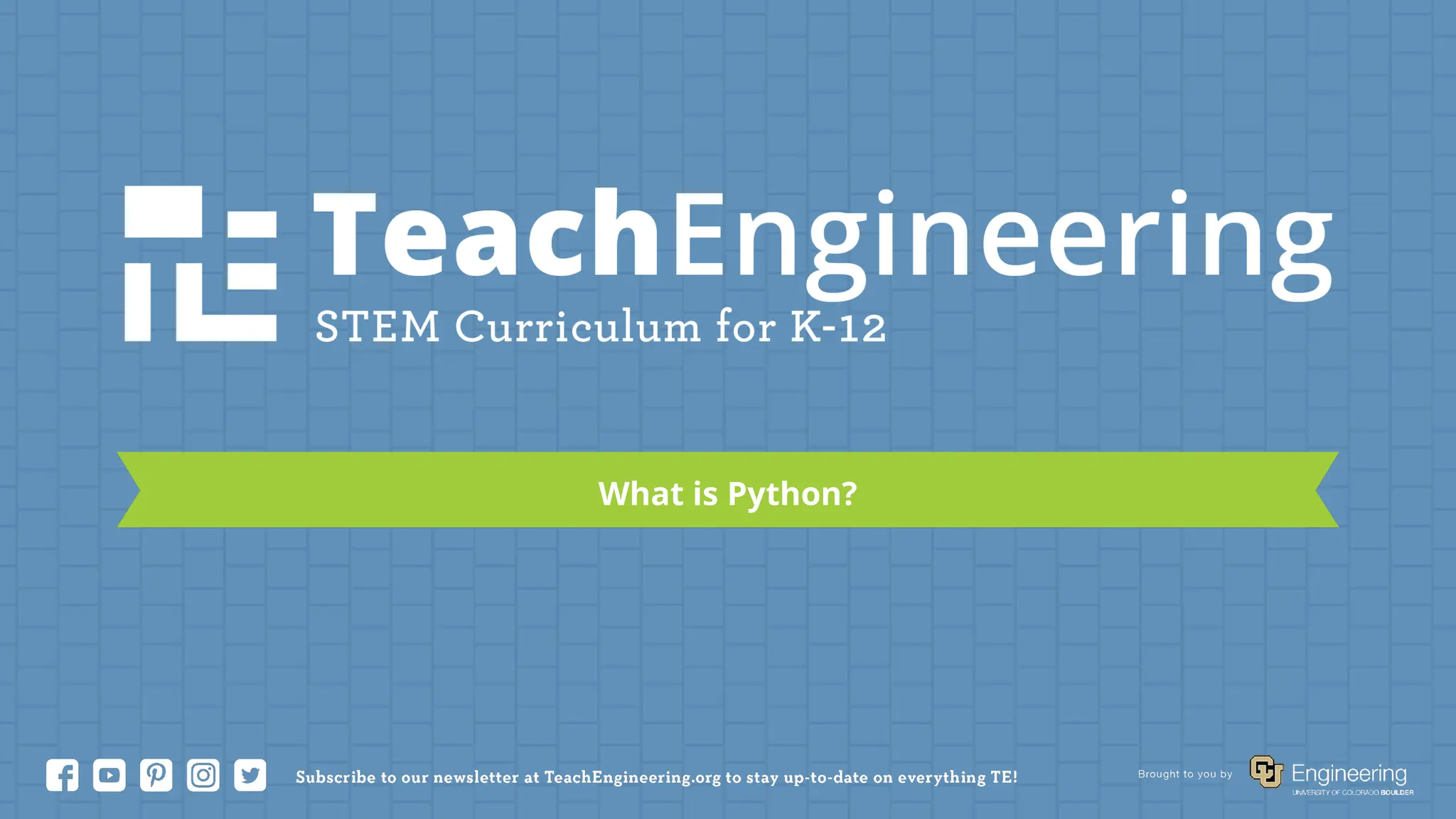 What is Python?
 