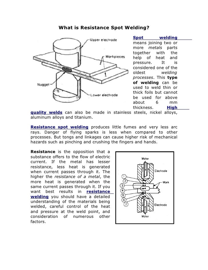 What Is Resistance Spot Welding