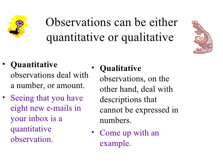 qualitative observation definition