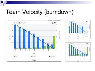 Team Velocity (burndown) 