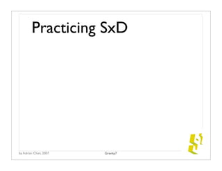 Practicing SxD




by Adrian Chan, 2007   Gravity7