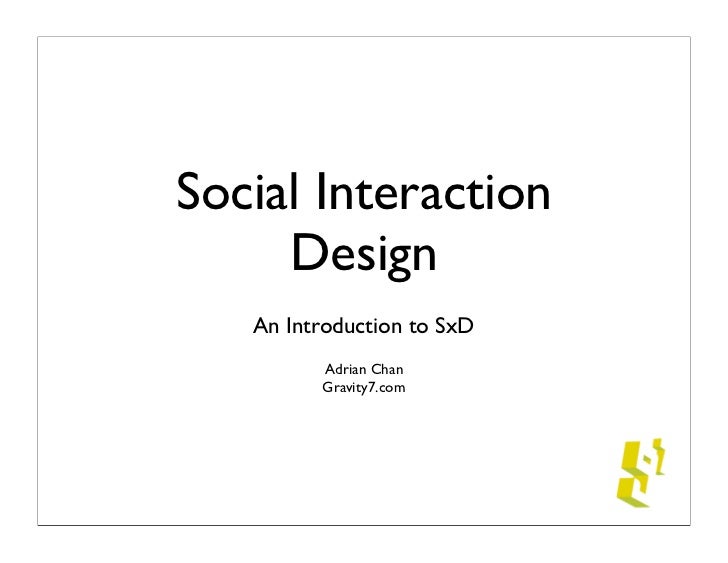 what is social interaction design social interaction