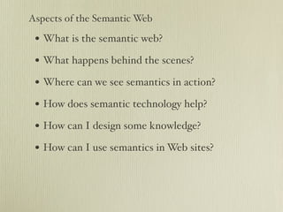 Semantic Web: A web that is not the Web