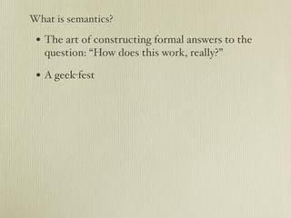 Semantic Web: A web that is not the Web