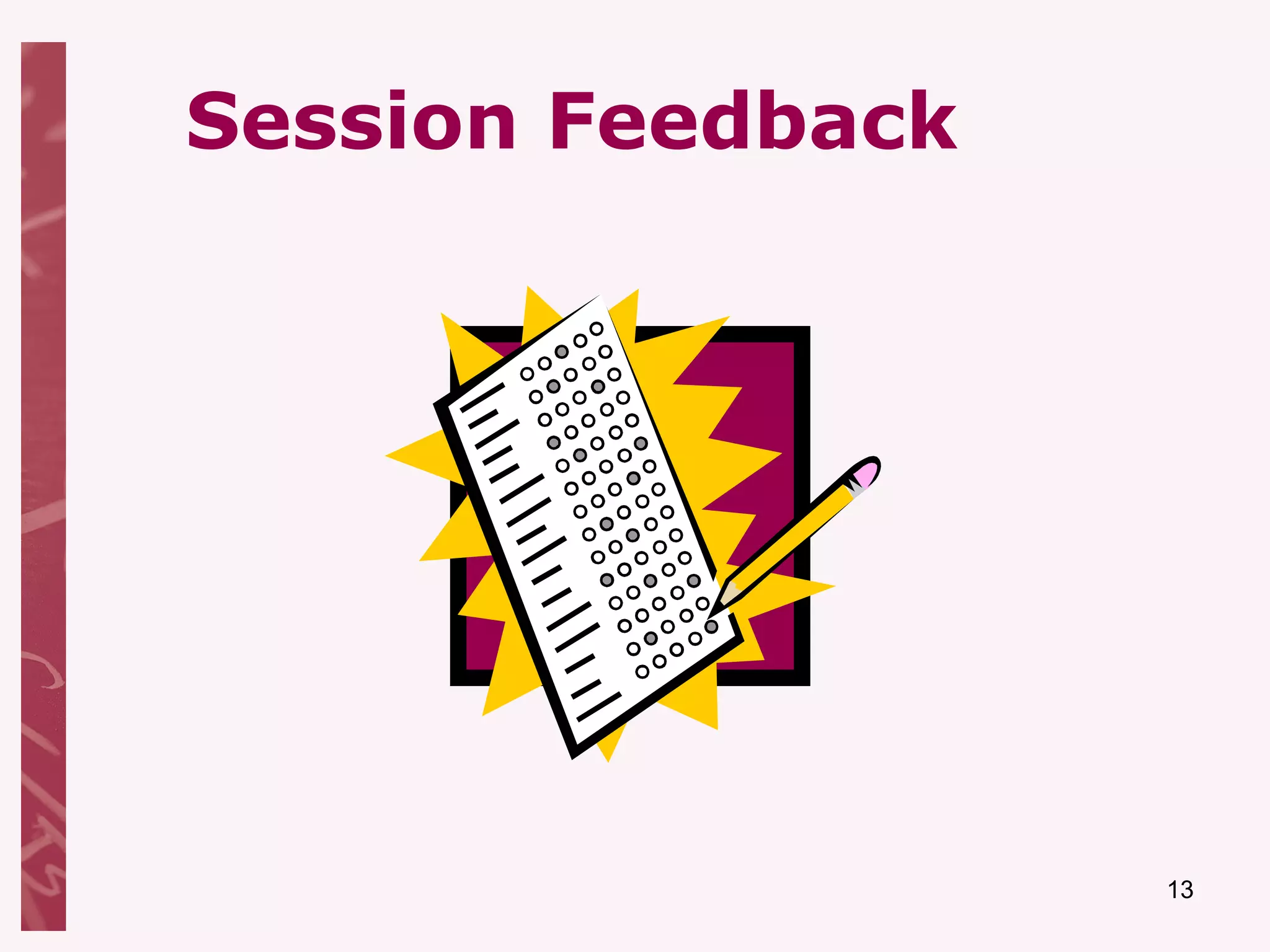 Session Feedback 