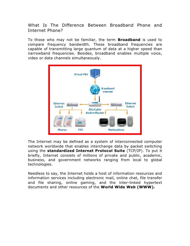 Difference Between Broadband Phone 