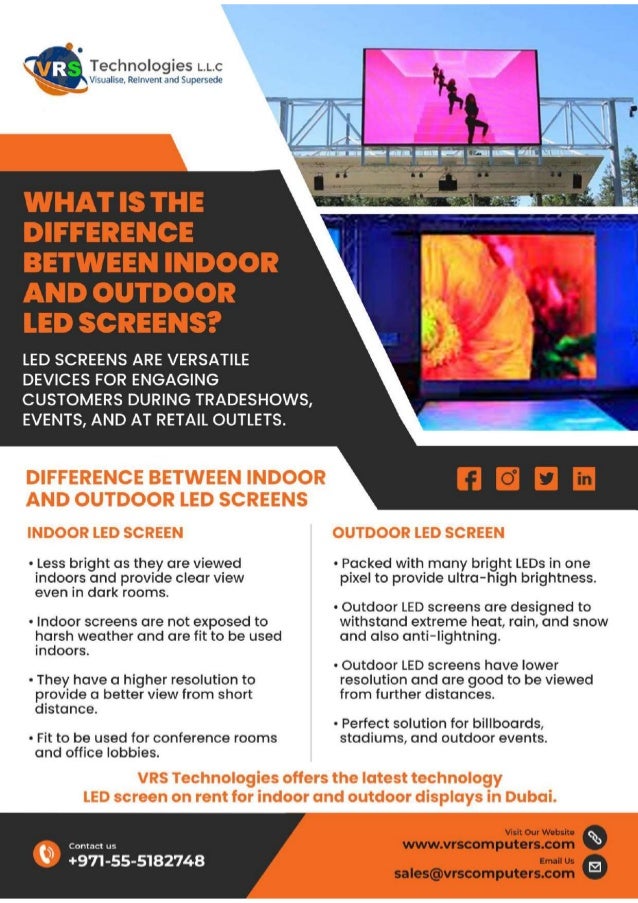 Difference Between Indoor And Outdoor Tv What is the Difference Between Indoor and Outdoor LED Screens? | PDF