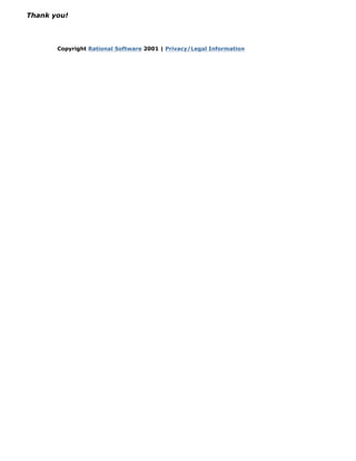 What Is the Rational Unified Process