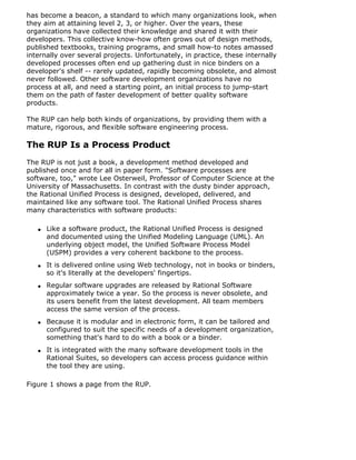 What Is the Rational Unified Process