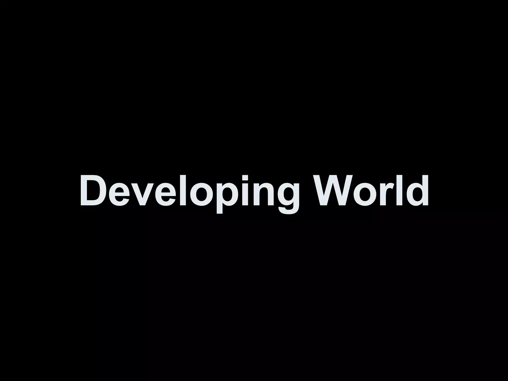 Developing World 