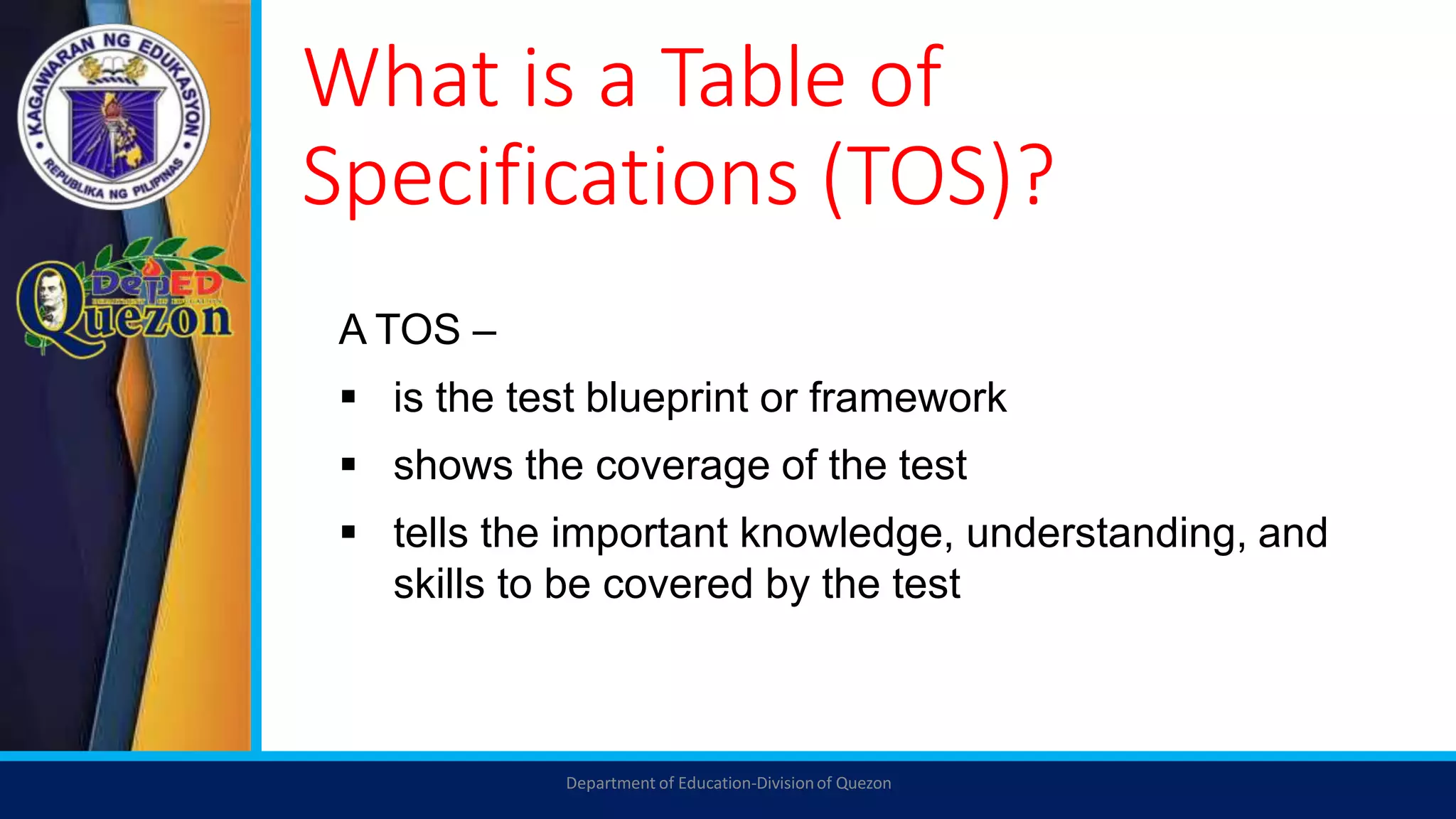 What is tos pptx