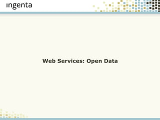 Web Services: Open Data 
