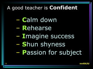 what makes an excellent teacher