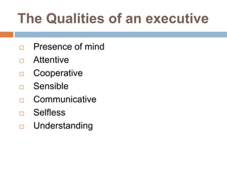Executive Pertypes What makes-an-effective-executive | PPTX