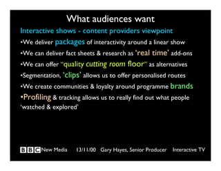 What  New Audiences  Really  Want