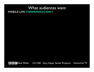 What  New Audiences  Really  Want