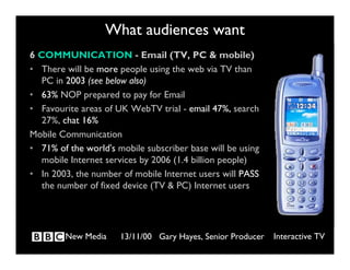 What  New Audiences  Really  Want